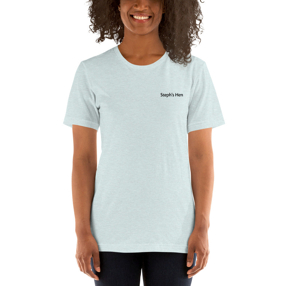 Customisable hen do t-shirt