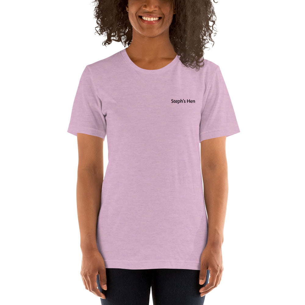 Customisable hen do t-shirt